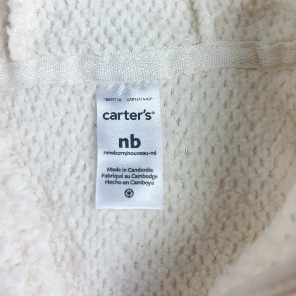 Cozy White Bear Hoodie Vest